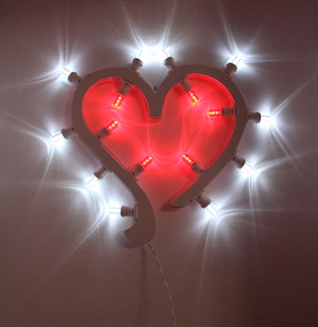 Luminaria Corazón Salentina Artigianale 40x40