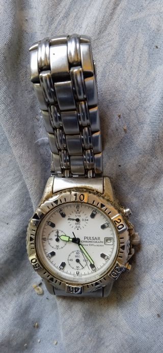 Reloj Pulsar Chronograph Plata
