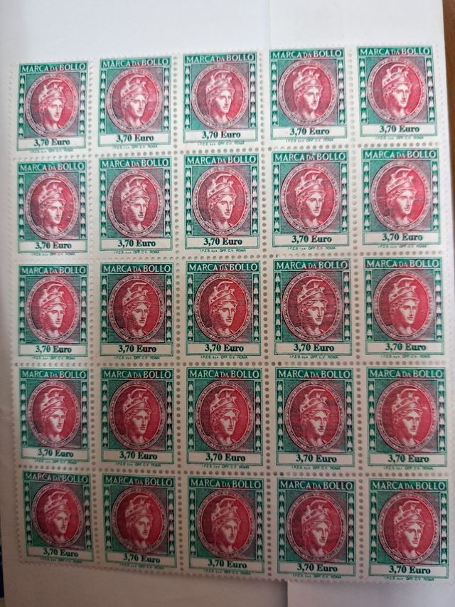 Marche da Bollo 3,70 Euro