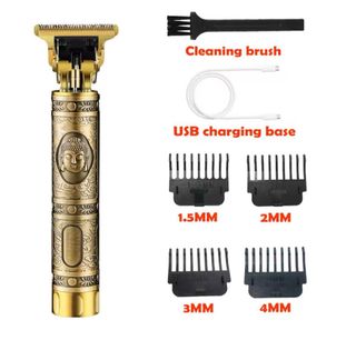 Máquina de Cortar Cabelo Dourada