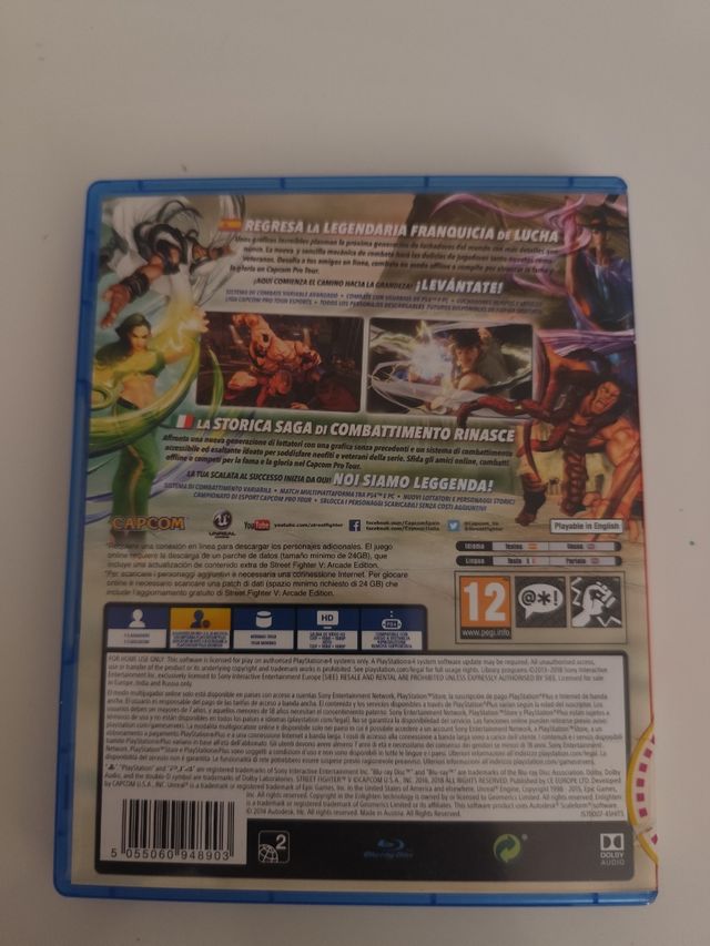 Juego PS4 Street Fighter V