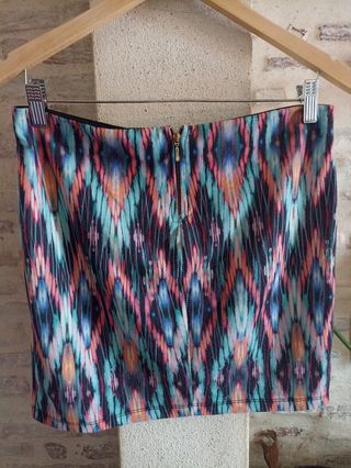 Falda corta estampada Stradivarius Talla L