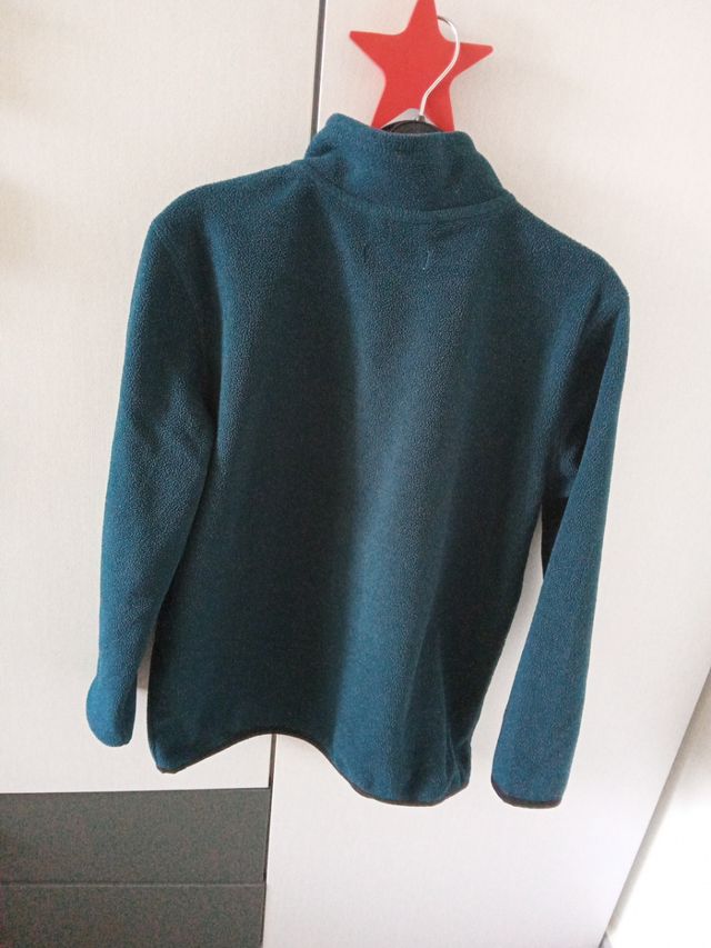 Forro polar verde talla 9-10 años