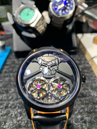 Reloj Automático Doble volante Aliang- Black Skull