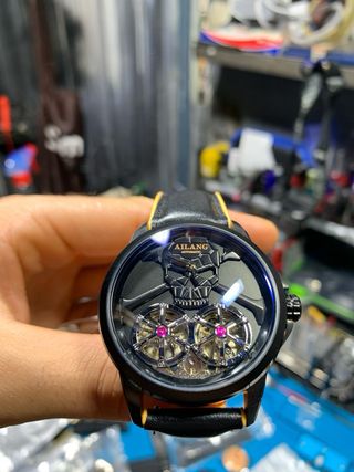 Reloj Automático Doble volante Aliang- Black Skull