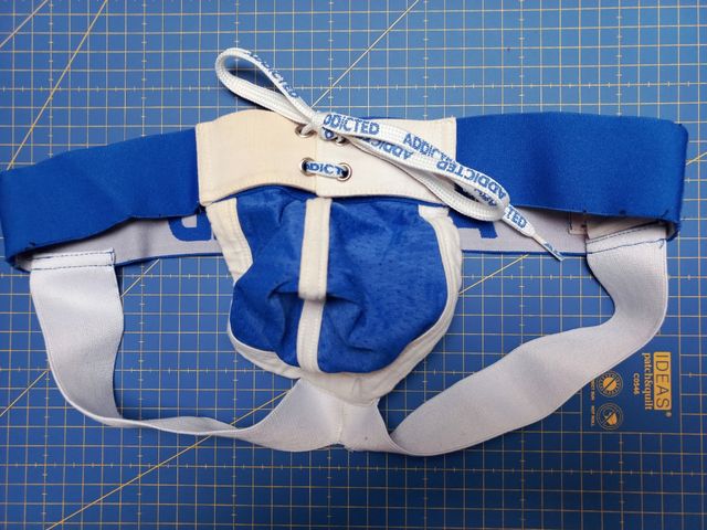 ADDICTED Jockstrap Talla M Azul/Blanco