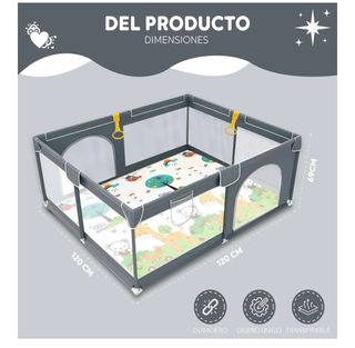 Parque Infantil Bebe EveryKip 120x120cm