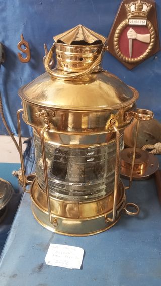 Farol de barco original náutico de latón