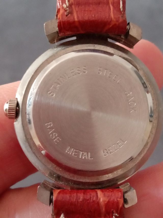 Reloj Correa piel marrón rojizo