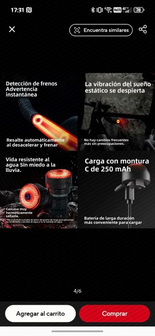 Luces para manillar de bici de carretera