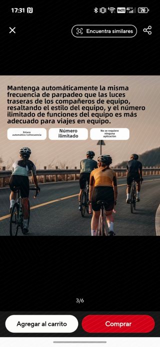 Luces para manillar de bici de carretera