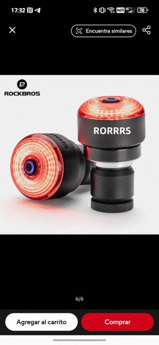 Luces para manillar de bici de carretera