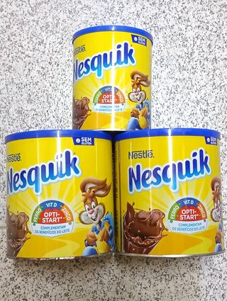 Lote 3 Latas Nesquik Nestlé