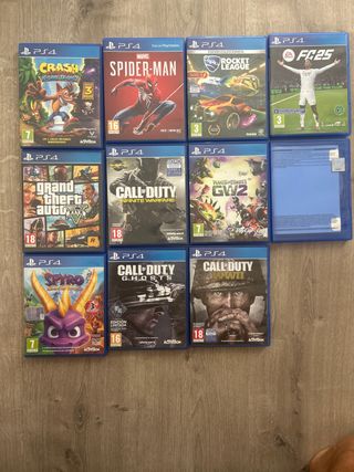 play 4 dos mandos y muchos juegos