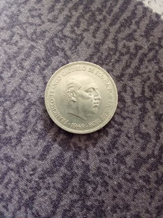 Moneda España Francisco Franco 1949
