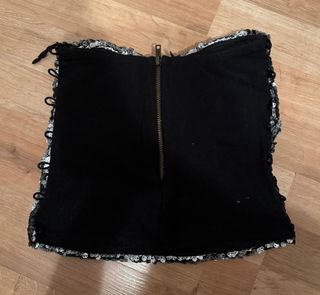 Top lentejuelas plateadas