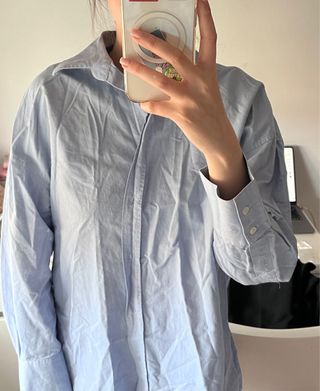 Camisa azul Zara