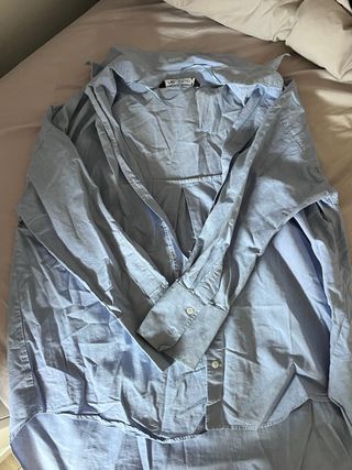 Camisa azul Zara