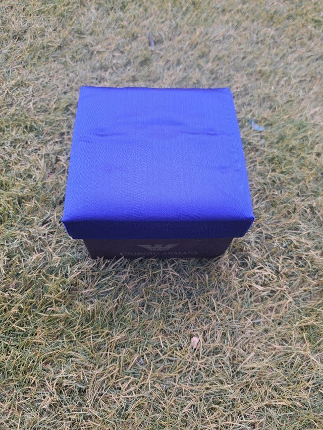 CORBATA + GEMELOS + PAÑUELO GIORGIO ARMANI AZUL