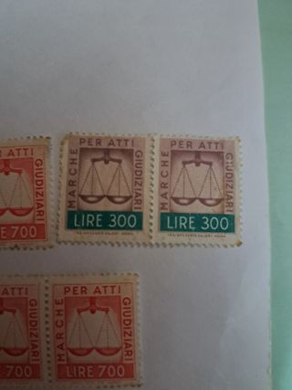 Marche Giudiziarie L. 700, 300, 2000, 3000