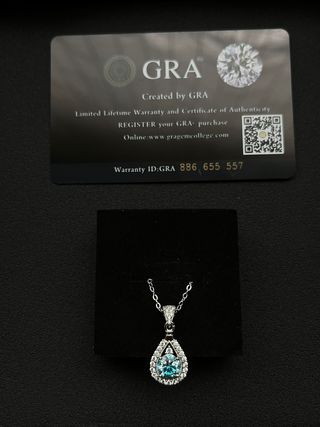 Collar Plata Moissanita Certificado GRA