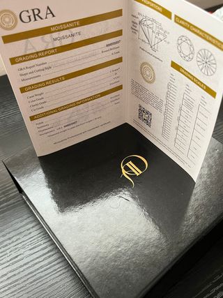 Collar Plata Moissanita Certificado GRA