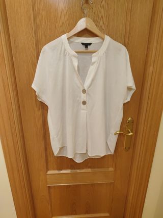 Blusa Cortefiel Blanca