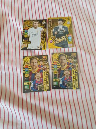 4 Cromos Balón de Oro Adrenalyn XL