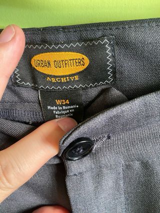 Pantalón ancho gris Urban Outfitters