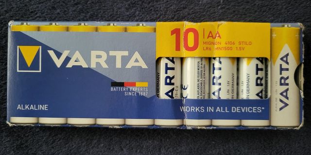 10 Pilas AA VARTA Alcalinas