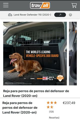 Reja divisoria Land Rover Defender