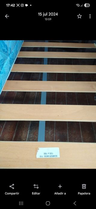 Cama completa de madera