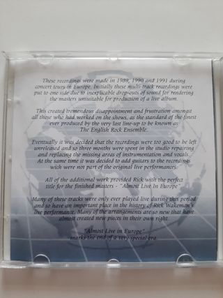 CD Rick Wakeman - Almost Live in Europe