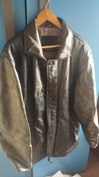 Abrigo de piel auténtica DONAR negro talla 48