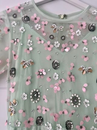 Vestido Coosy tul y pedrería Talla M