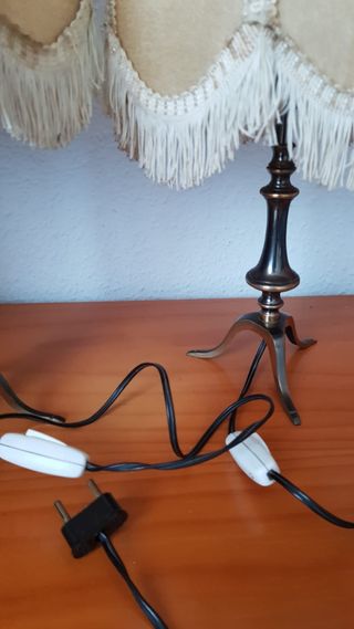 Pareja Lámparas Mesita Noche Antiguas