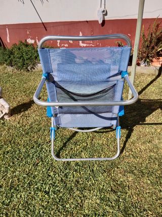 Sillón Playa/Camping Reclinable Azul