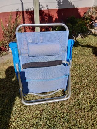 Sillón Playa/Camping Reclinable Azul