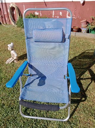 Sillón Playa/Camping Reclinable Azul
