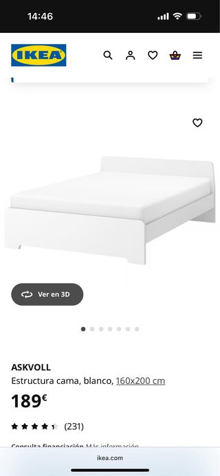 Estructura de cama + somier