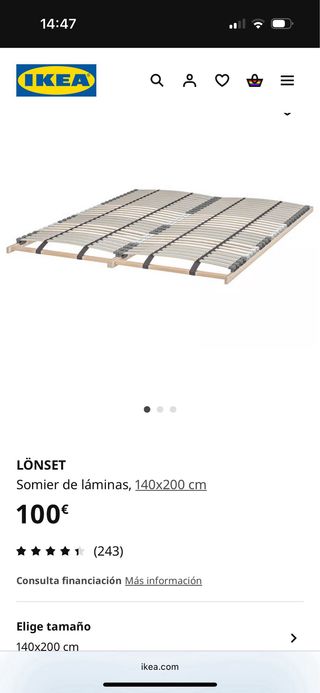 Estructura de cama + somier
