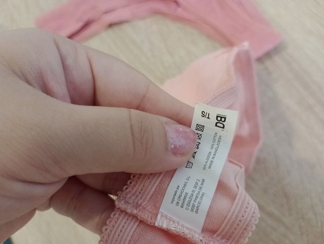 Pack 5 tangas mujer varios colores 100% algodón