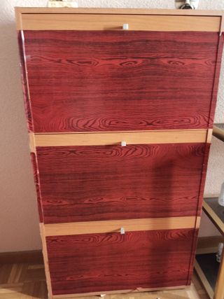 Zapatero de madera 