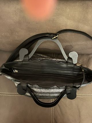 Borsa a tracolla con righe
