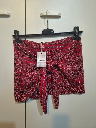 Copricostume Tezenis rosso con fiocco