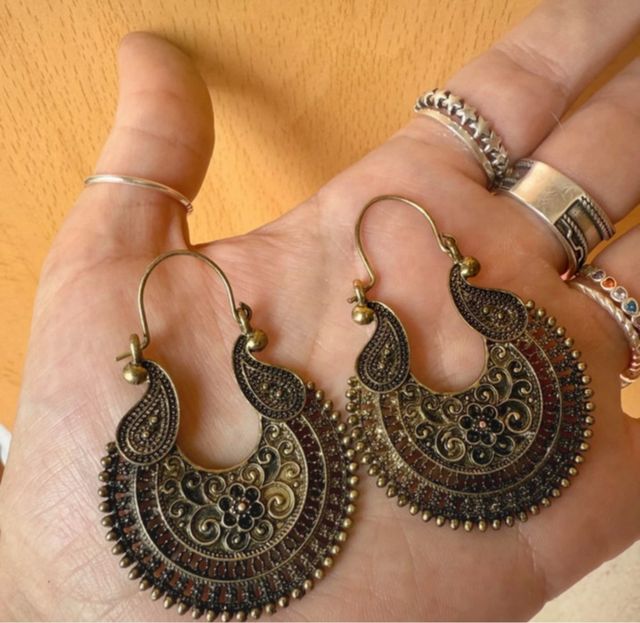 Argollas artesanales estilo boho