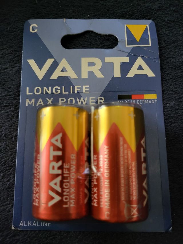 2 Pilas C Varta Longlife Max Power
