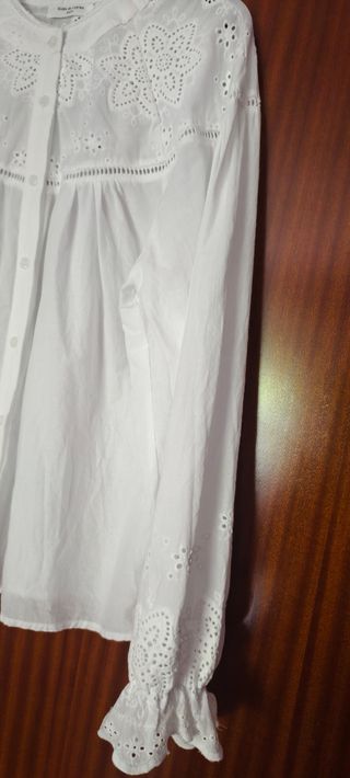 Camisa boho romántica bordada