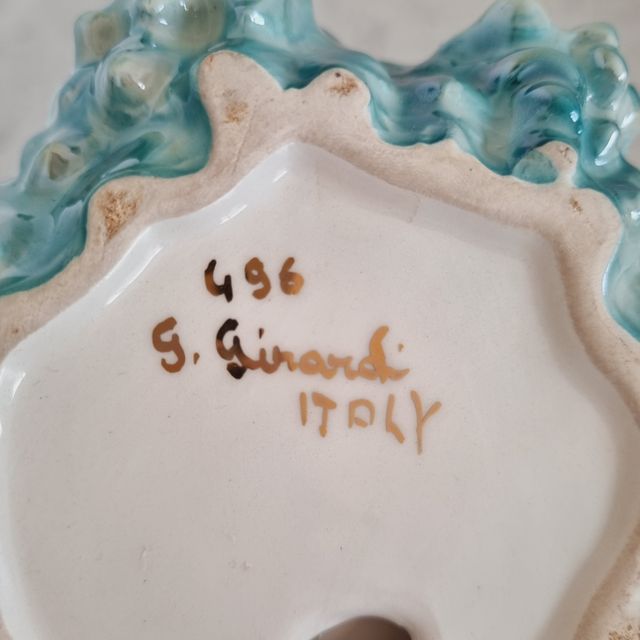 Posacenere svuotatasche ceramica G. Girardi