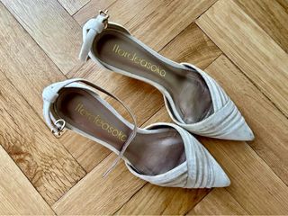 Zapatos de novia Flor de Asoka Tilda 6 marfil 